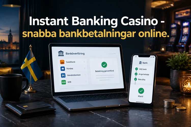 Instant Banking Casino - snabba bankbetalningar online