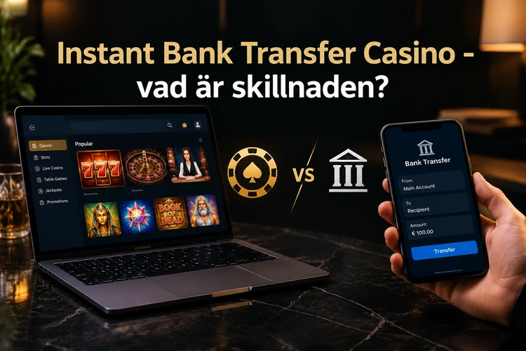 Instant Bank Transfer Casino - vad är skillnaden?