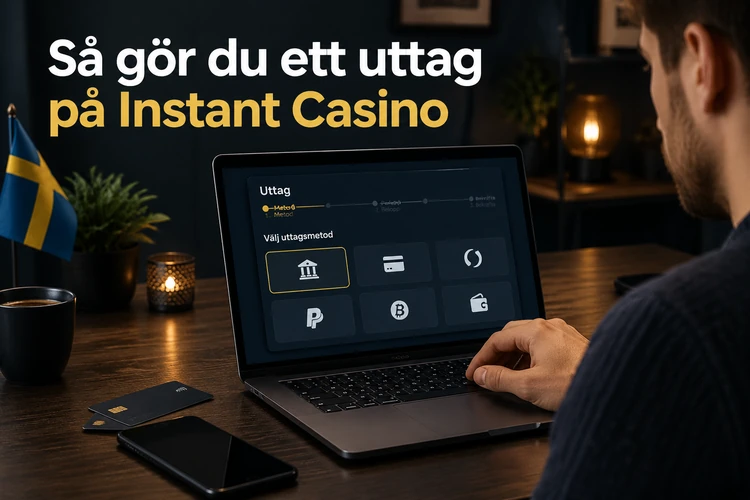 Så gör du ett uttag på Instant Casino
