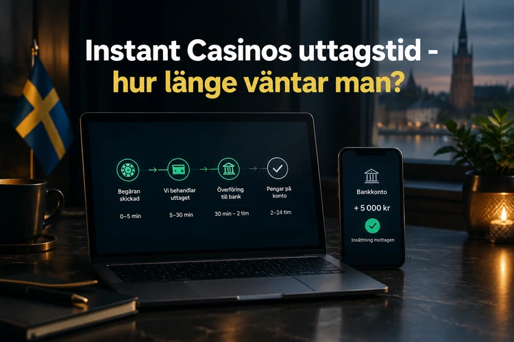 Instant Casinos uttagstid - hur länge väntar man?